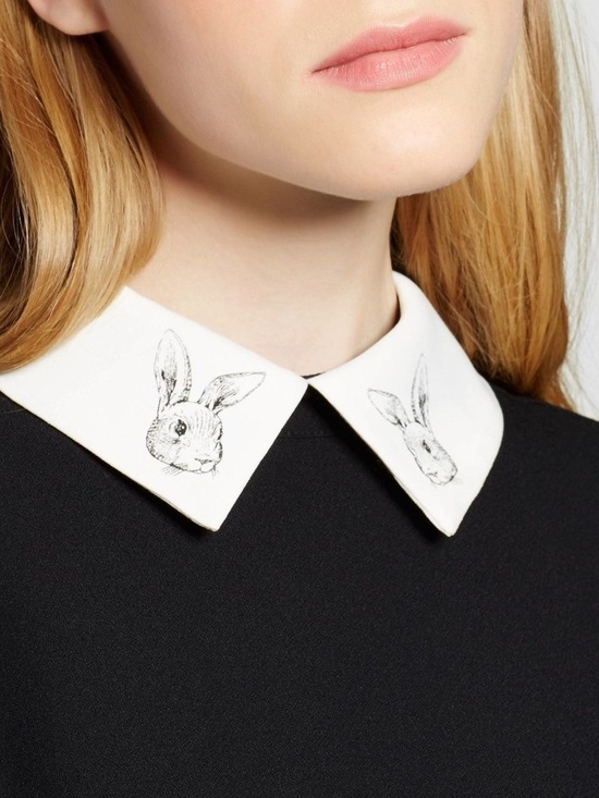 Victoria Beckham — “Clever Bunny” Dress — Medium — Black/White - Picture 2 of 9